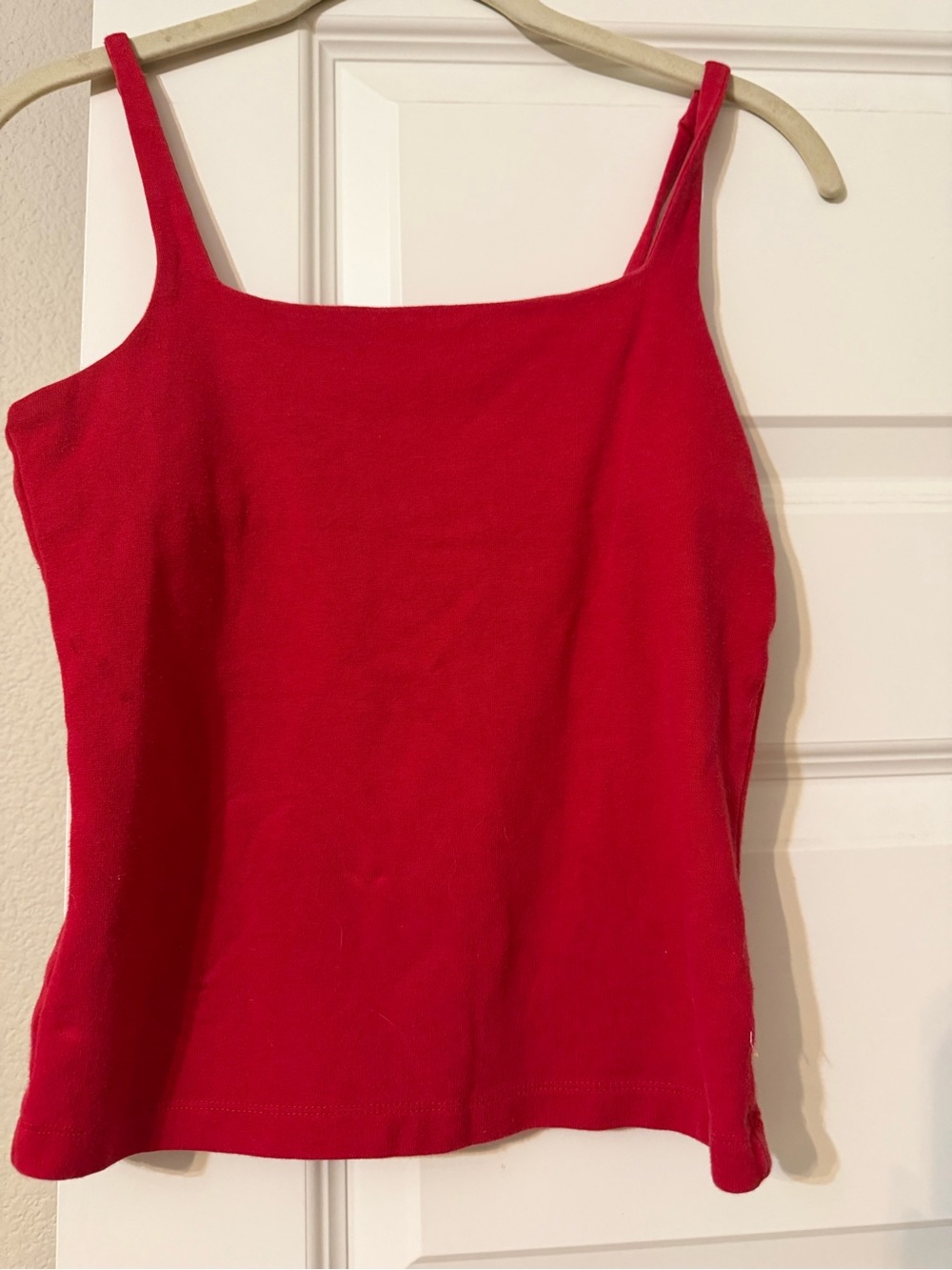 No Boundaries Red Square Neck thin straps top